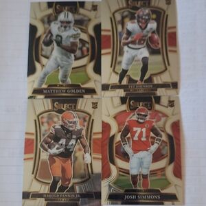 4 X 2025 Select Rookie Cards- Fannin/Golden/Johnson/Simmons